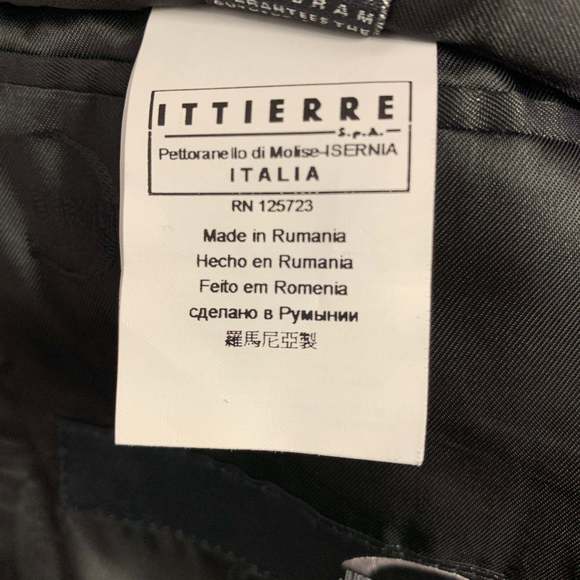 JUST CAVALLI Black Cotton Blend Single Breasted Tuxedo - Picture 11 of 16